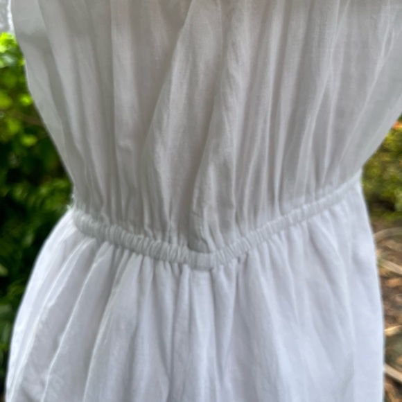 Maxi Dress 100% cotton eyelet ruffle off the shoulder - Picture 9 of 16